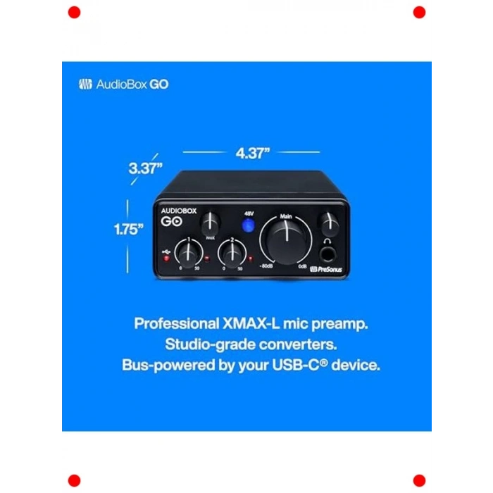 Kompakt USB-C Ses Kartı (Phantom Beslemeli)