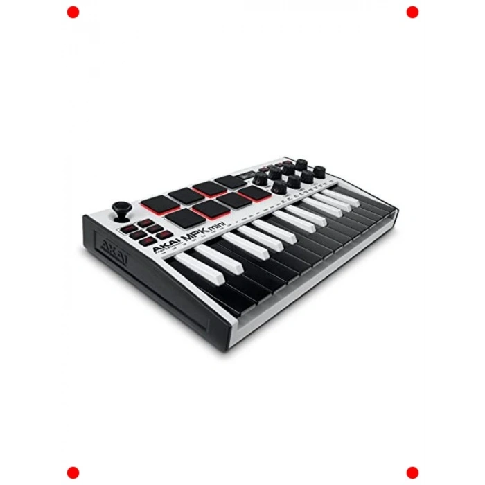 Kompakt USB MIDI Klavye Kontrol Cihazı (Beyaz)