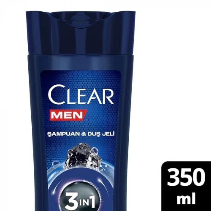 Kömür İçeren 3ü 1 Arada Şampuan ve Duş Jeli 300 ml