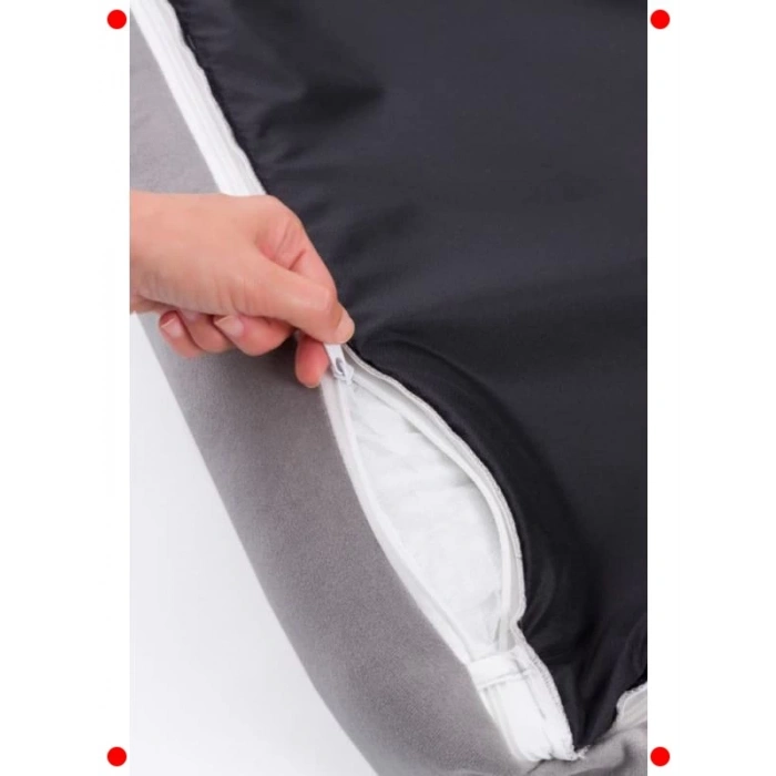 Konforlu Gri Köpek Yatağı M Boy (70x90 cm)