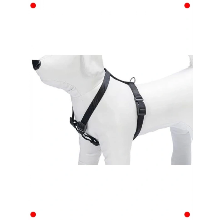 Konforlu ve Ayarlanabilir Köpek Göğüs Tasması (Siyah)