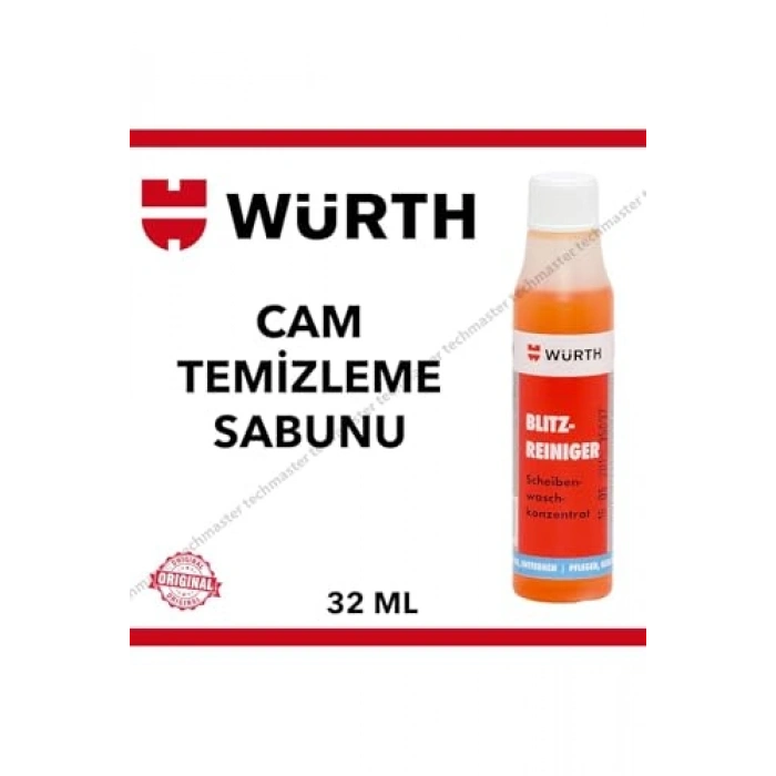 Konsantre Oto Cam Temizleme Sabunu, 32 ml Boyutunda