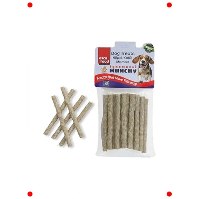 Köpek Ödül Çubuğu - İşkembeli - 12 cm, 25 Adet