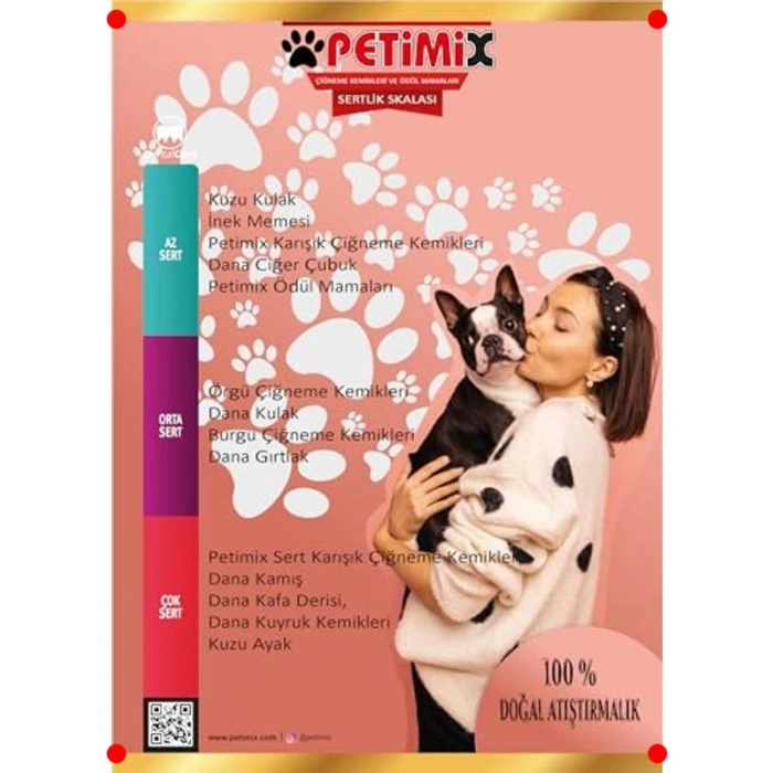 Köpek Sert Karışık Çiğneme Ödül Kemikleri (170g)