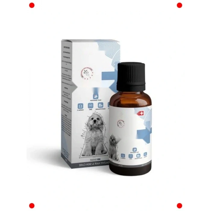 Köpek Tüy Sağlığı Damlası 100ml | Biotin+Çinko+Vitamin
