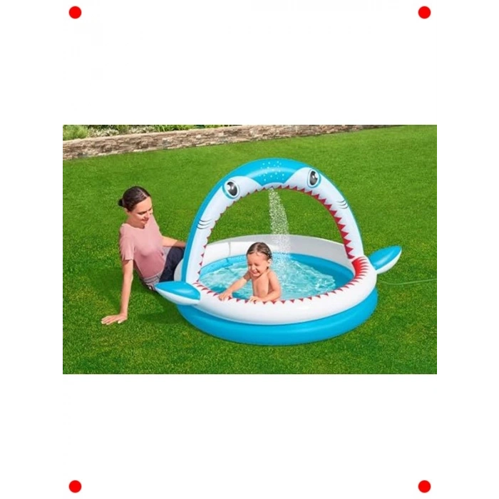 Köpekbalığı Temalı Çocuk Havuzu 163x127x92 cm