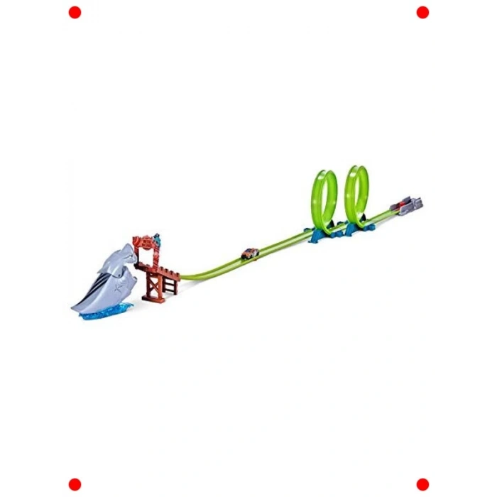 Köpekbalığı Temalı Yarış Pisti Araç Oyun Seti