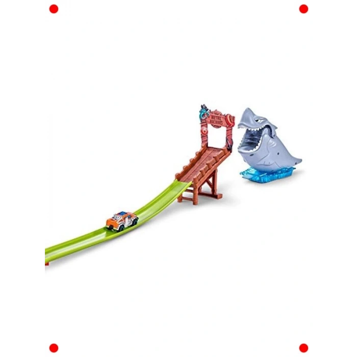 Köpekbalığı Temalı Yarış Pisti Araç Oyun Seti
