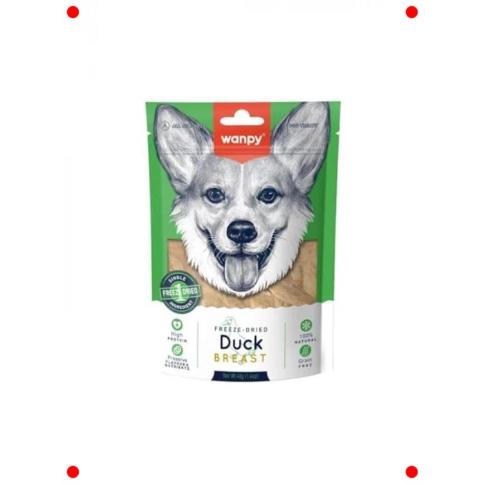 Köpekler İçin Dondurularak Kurutulmuş Ördek Göğüs (40 Gr)