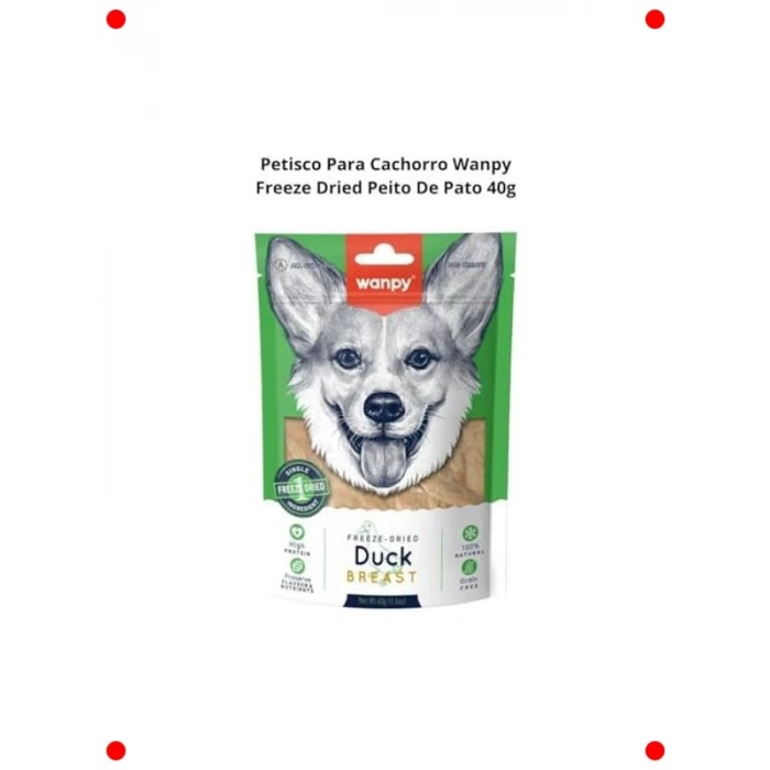 Köpekler İçin Dondurularak Kurutulmuş Ördek Göğüs (40 Gr)