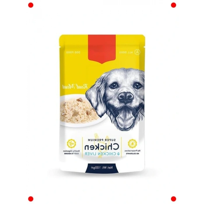 Köpekler İçin Tavuk & Ciğerli Yaş Mama 100 gr