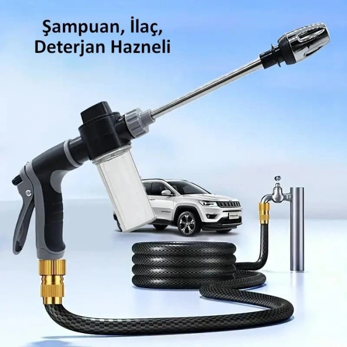 Köpüklü Araç Yıkama Tabancası, Yüksek Basınçlı ve Ayarlanabilir