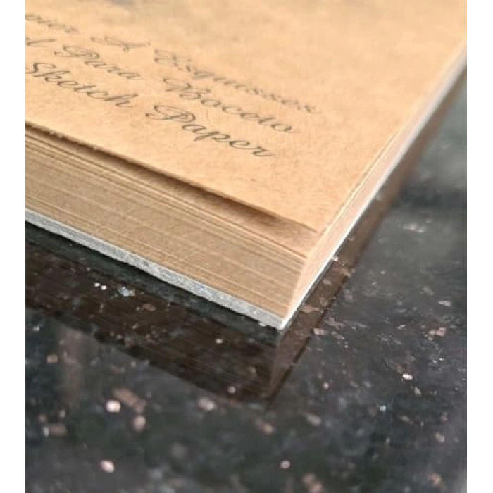 Kraft Kağıt Eskiz Defteri: Spiralli 90 gr. 50 Yaprak