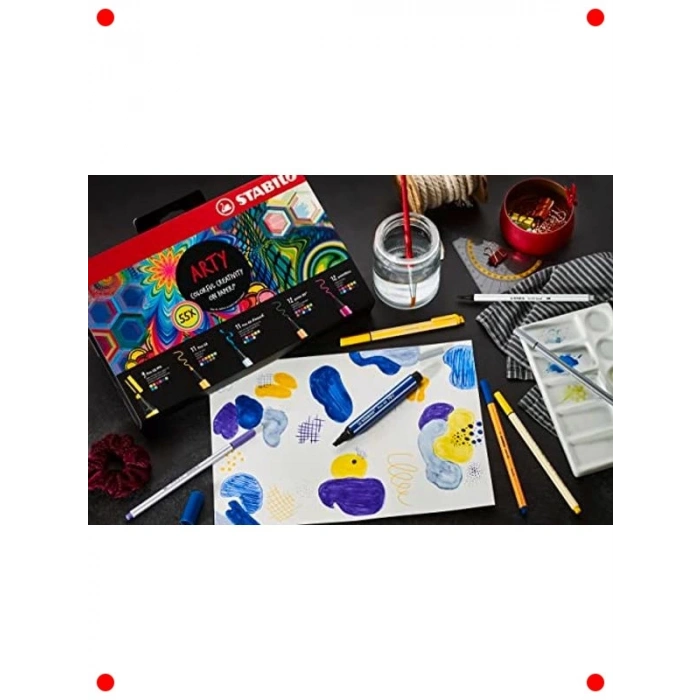 Kreatif Keçe Uçlu Kalem Seti - 68 Adet