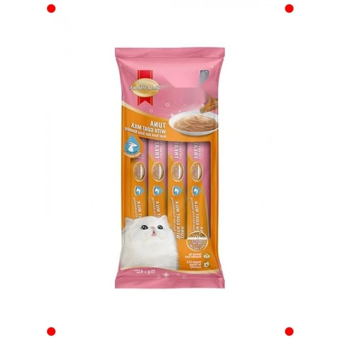 Krem Kedi Ödülü Ton Balığı ve Keçi Sütü (4x15gr)