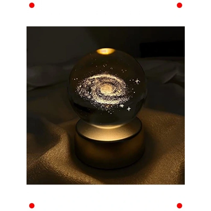 Kristal Galaksi  Gece Lambası