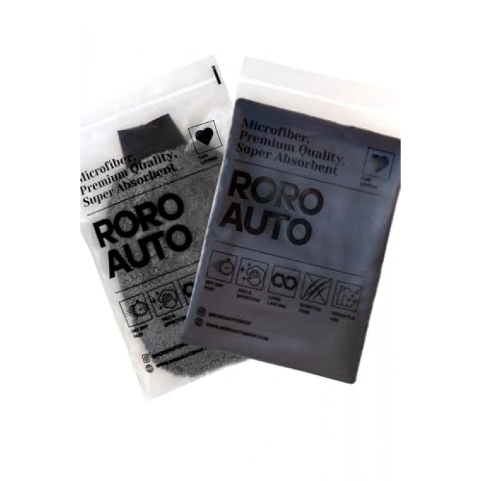 Krofiber Araç Kurulama Havlusu, 60x90 ve Eldiven Seti