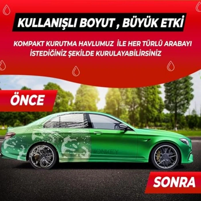 Kroko Süngeri ve Araç Kurulama Havlusu Seti