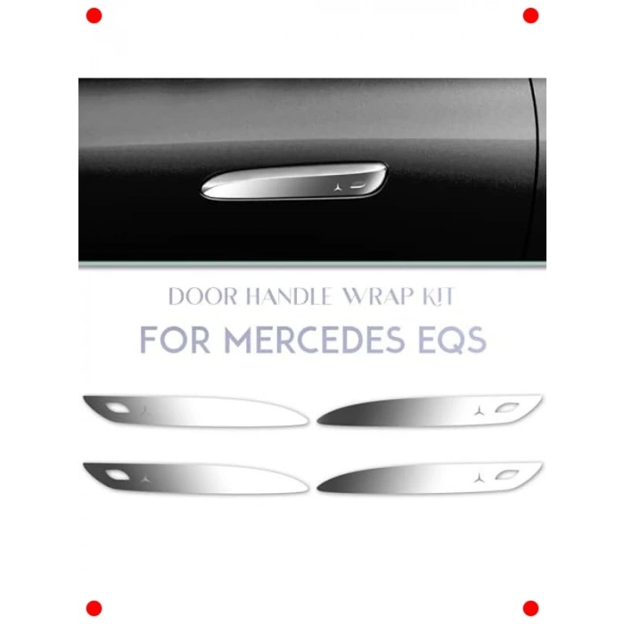 Krom Dekoratif Kapı Kolu Sticker Seti