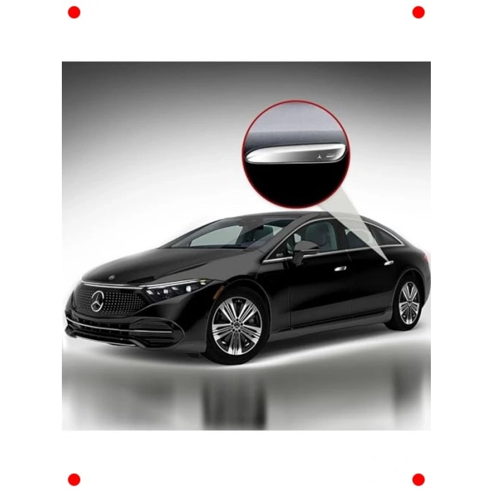 Krom Dekoratif Kapı Kolu Sticker Seti