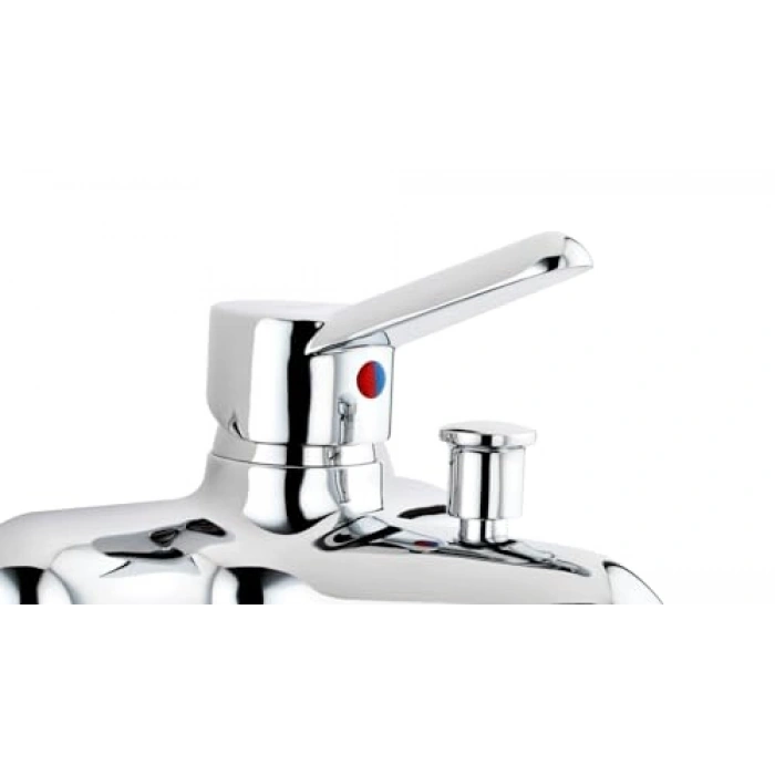 Krom Duvardan Montajlı Banyo Musluk Kartuşu, Pirinç Gövde
