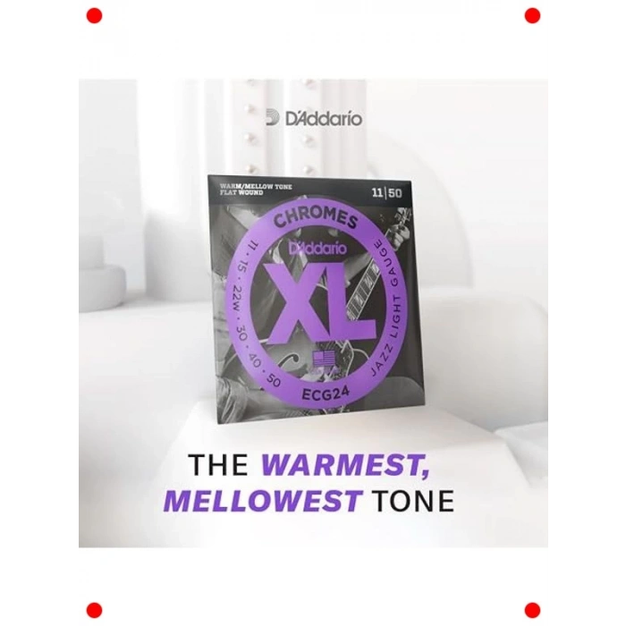 Krom Kaplı Hafif Elektro Gitar Teli Seti (12-52)