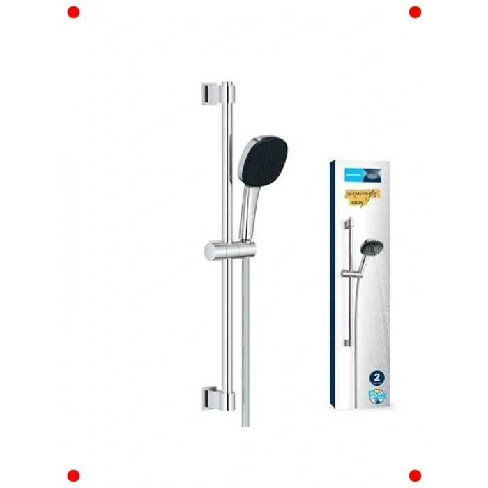 Krom Kare Sürgülü  Seti - 2 Akışlı El u