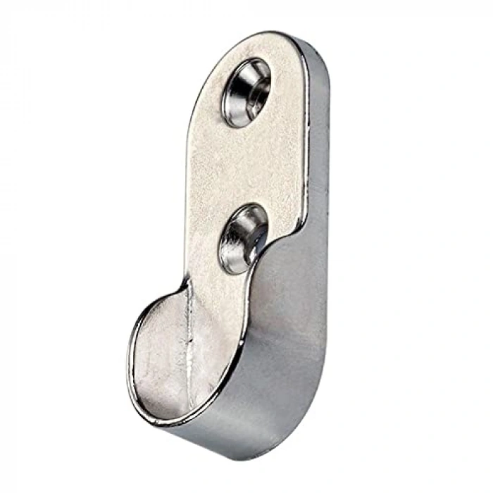 Krom Oval Askı Flanşı, 2 ADET, Dolap için