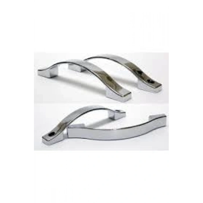 Krom Renk Cam Duşakabin Ay Kulp, 160 mm, 2 Kapak İçin