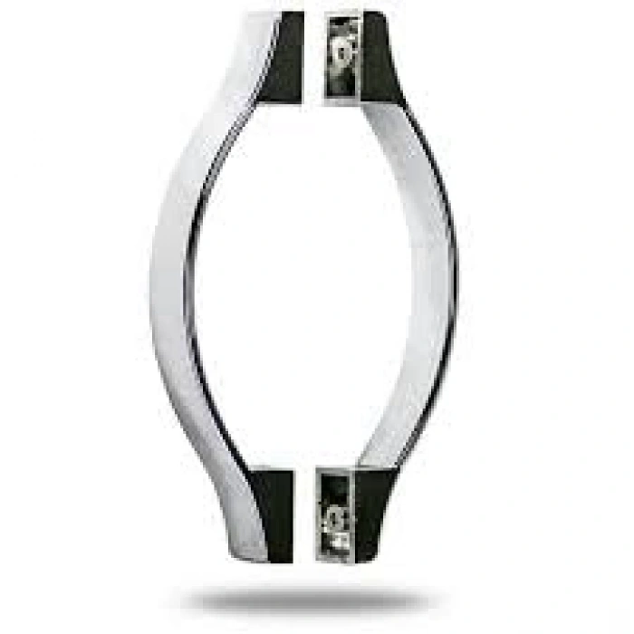 Krom Renk Cam Duşakabin Ay Kulp, 160 mm, 2 Kapak İçin