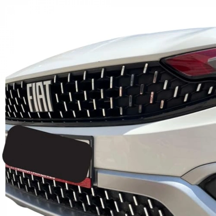 Krom Şablonlu Ön Panjur Sticker Seti - Egea Cross için Tasarım