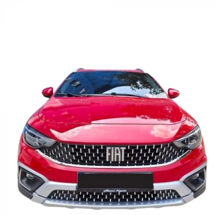 Krom Şablonlu Ön Panjur Sticker Seti - Egea Cross için Tasarım