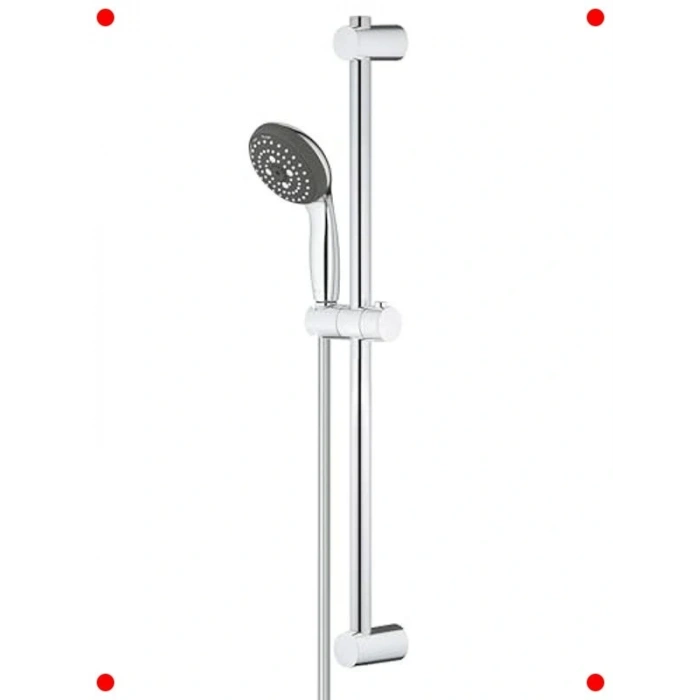 Krom Sürgülü Duş Seti - 3 Akışlı El Duşu