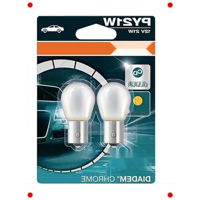Krom Tasarım Sarı Sinyal Ampulü 12V PY21W
