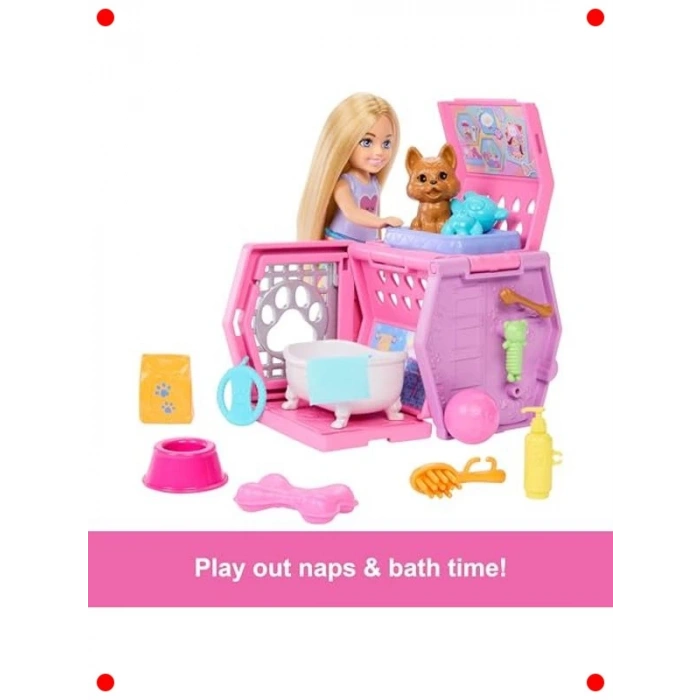 Küçük Bebek ve Köpek Taşıma Çantası Oyun Seti