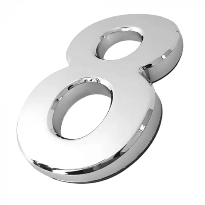 Küçük Boy Yapışkanlı Kapı Numarası - 50 mm, Numaralar