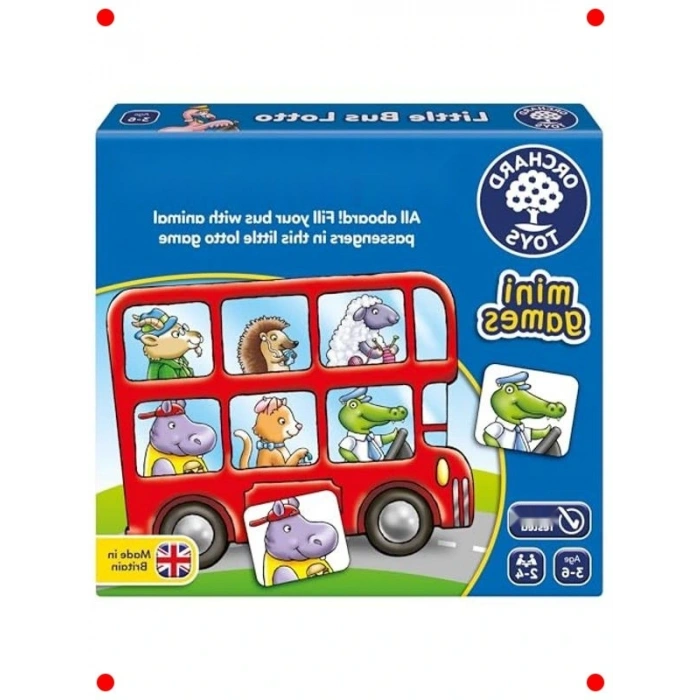 Küçük Otobüs Bingo Seyahat Oyunu