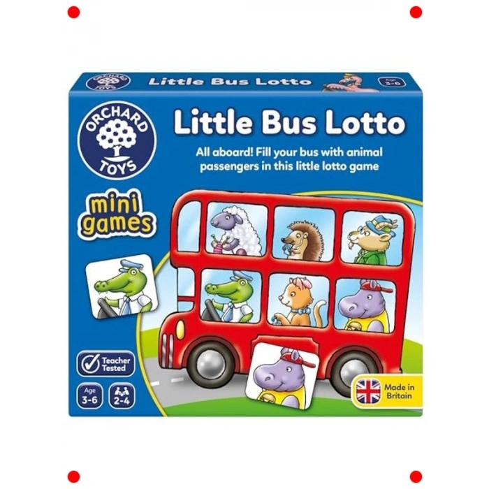 Küçük Otobüs Bingo Seyahat Oyunu