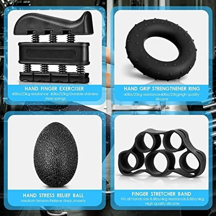 Kullanışlı Bilek Güçlendirici Egzersiz Aleti, 5li Set