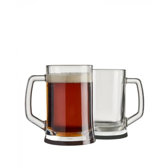 Kulplu Bira Bardağı, 660 ml, 2 Parça Set