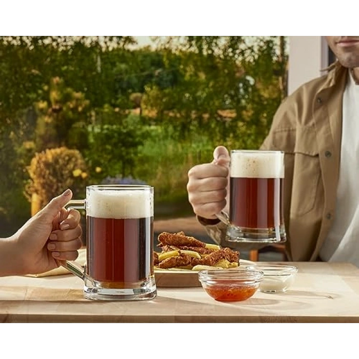 Kulplu Bira Bardağı, 660 ml, 2 Parça Set