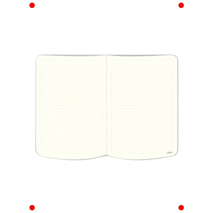 Kumaş Kapak Lastikli Çizgili Zebra Defter