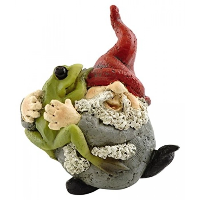 Kurbağa Heykeli ile Dekore Edilmiş Mini Peri Bahçesi