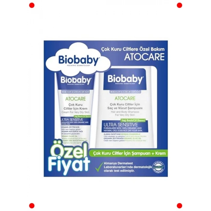 Kuru & Atopik Ciltler İçin Şampuan ve Krem Seti