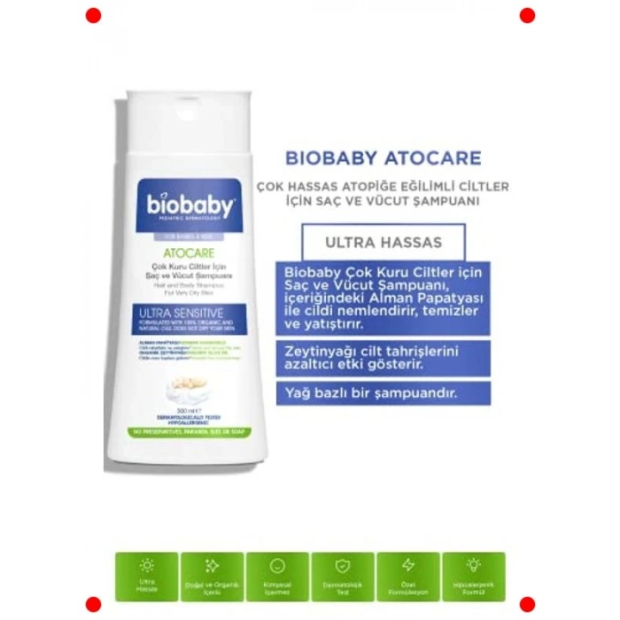 Kuru & Atopik Ciltler İçin Şampuan ve Krem Seti