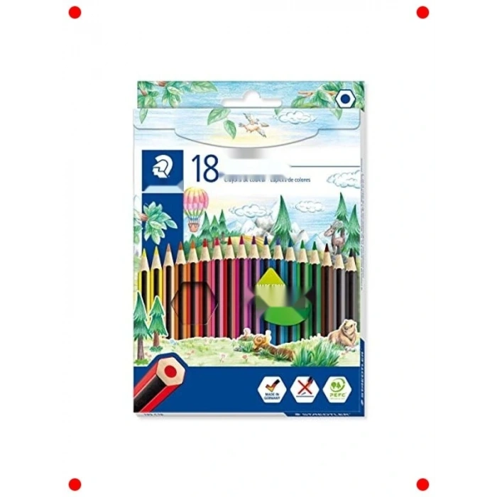 Kuru Boya Kalemi Seti - 18li, Canlı Renkler