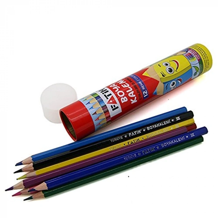 Kuru Tüplü Boya Seti, 12 Renk, Tam Boy