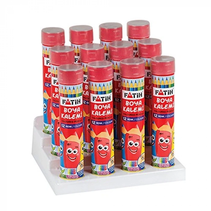 Kuru Tüplü Boya Seti, 12 Renk, Tam Boy