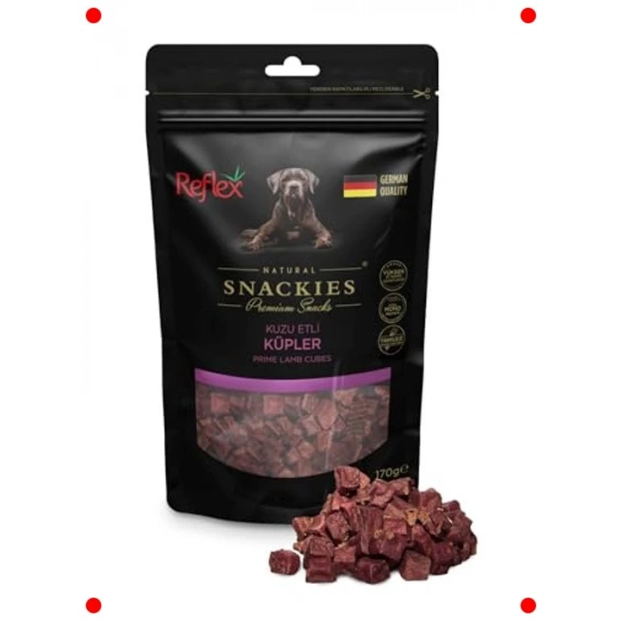 Kurutulmuş Kuzu Et Küpleri Köpek Ödülü 170gr