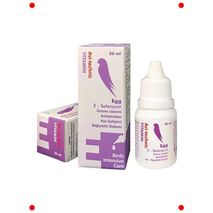 Kuşlar İçin Vitamin E & Selenyum Destekleyicisi (20 ml)